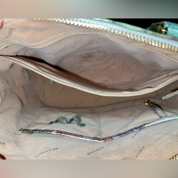 Brahmin Leather Large Duxbury Satchel Shoulder Bag, Nirvana Melbourne - Picture 9 of 10